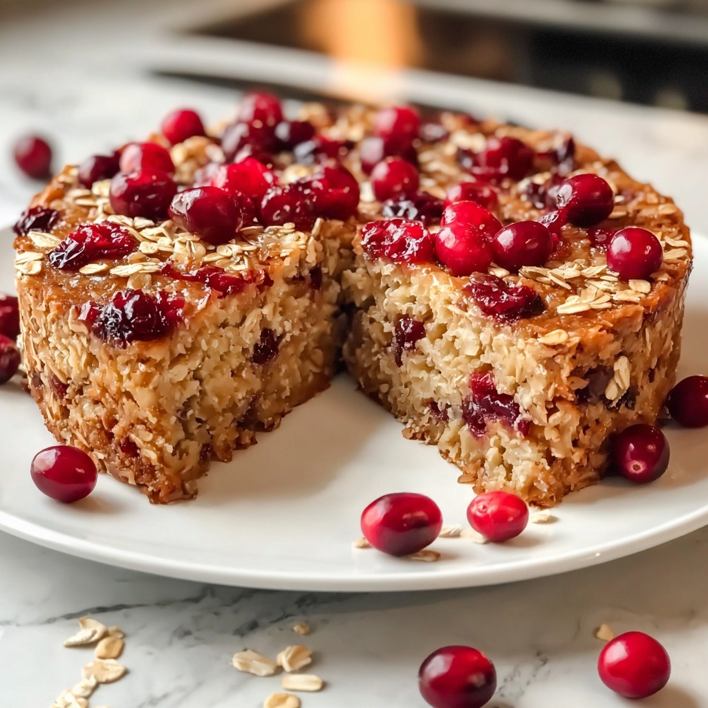 Baked Oatmeal with Cranberries Recipe - Recipe Image