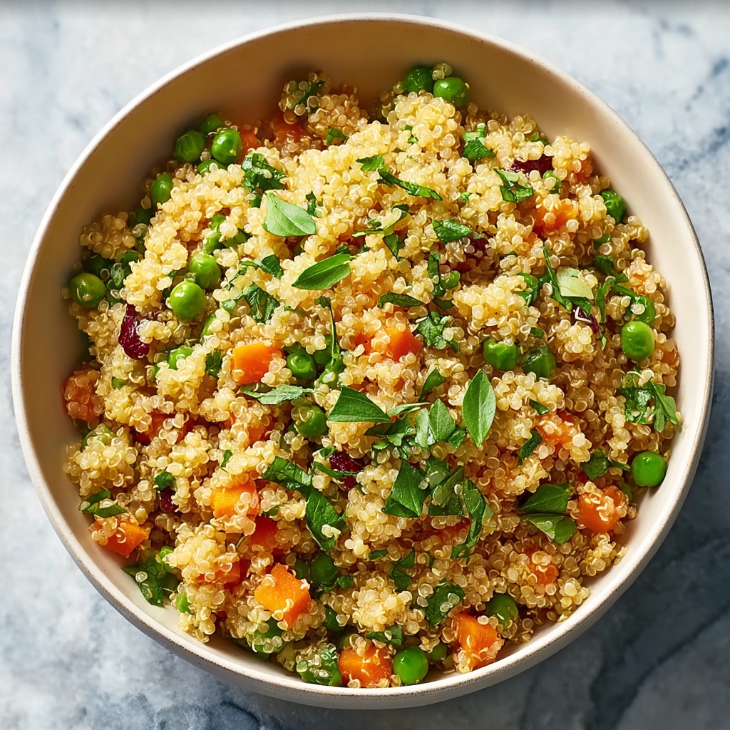 Quick and Healthy Quinoa Pilaf with Orzo, Veggies, and Fresh Parsley Recipe - Recipe Image