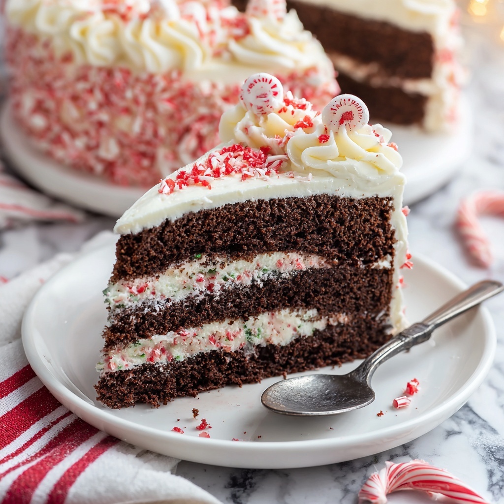 Festive Peppermint Cake Recipe - Recipe Image