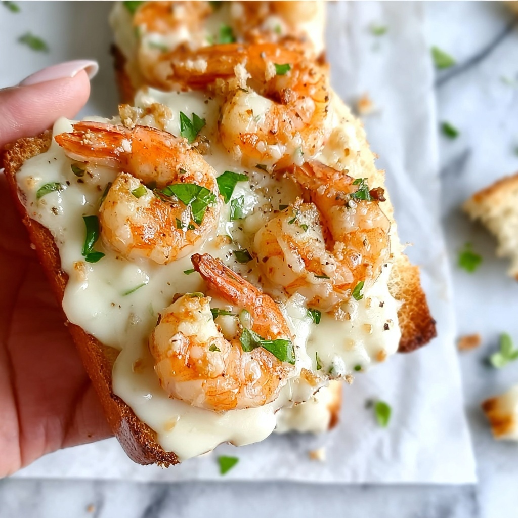Savor Shrimp & Jumbo Lump Crab Garlic Bread Bliss Recipe - Recipe Image