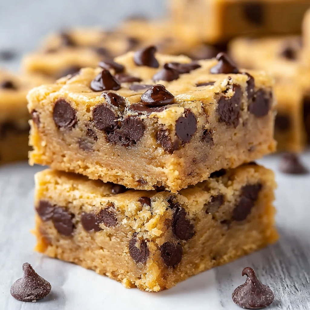 Easy Peanut Butter Chocolate Chip Bars Recipe - Recipe Image