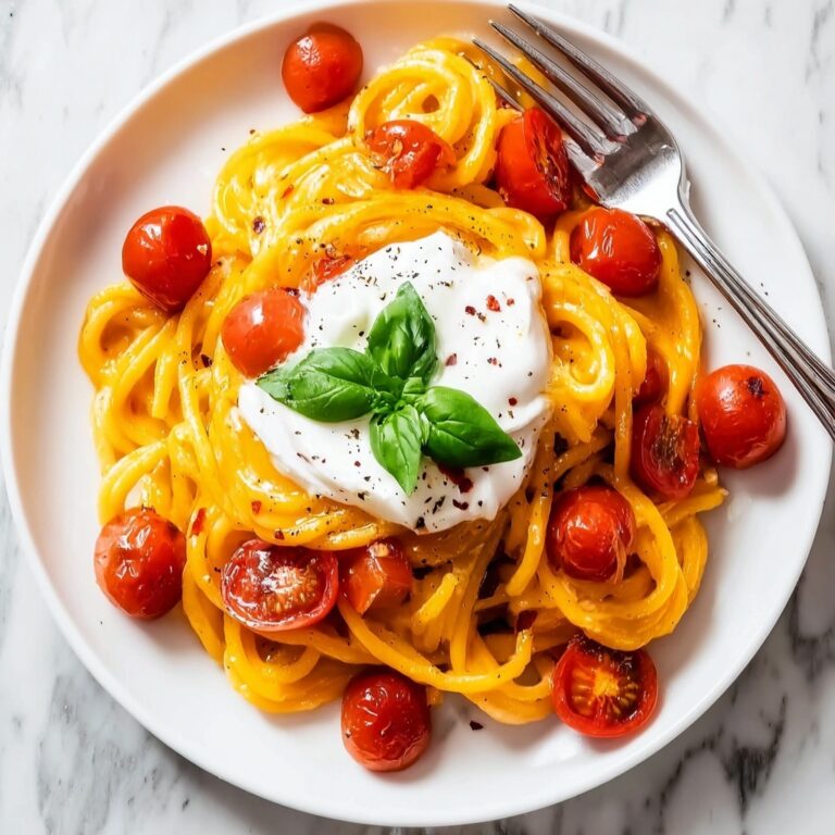 Irresistible Cherry Tomato Pasta with Creamy Burrata Bliss Recipe