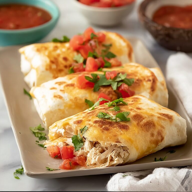 Baked Chicken Chimichangas Recipe