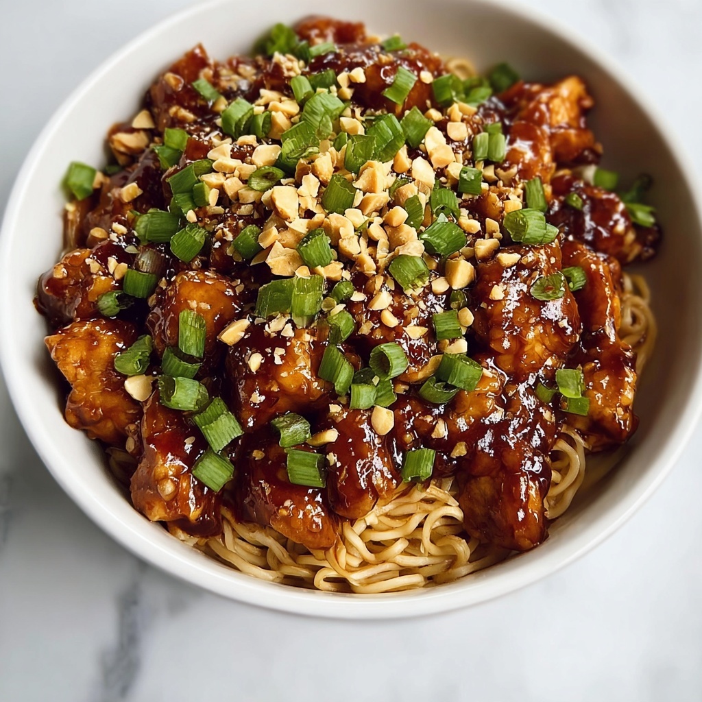 Spicy Kung Pao Chicken Noodles Recipe - Recipe Image