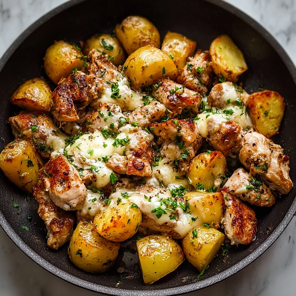 Garlic Parmesan Chicken and Potatoes (One-Pan Dinner) Recipe - Recipe Image