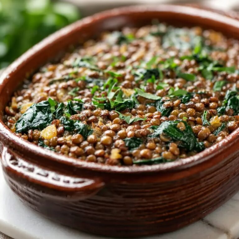 Healthy Quinoa Lentil Spinach Bake Recipe