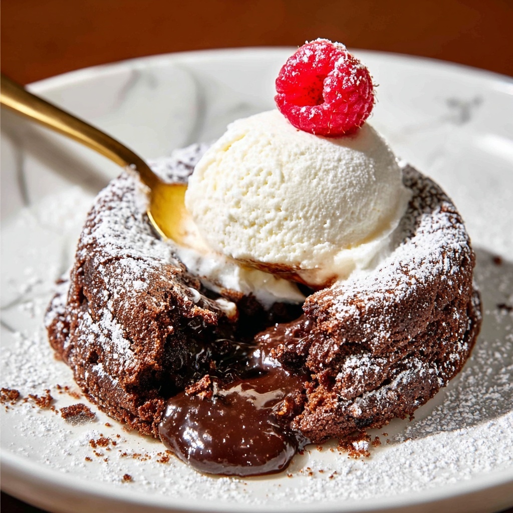 Slow Cooker Chocolate Cake with Fudge and Berries Recipe - Recipe Image