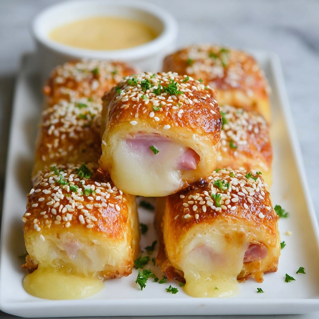 Quick Keto Ham & Cheese Rolls Recipe - Recipe Image