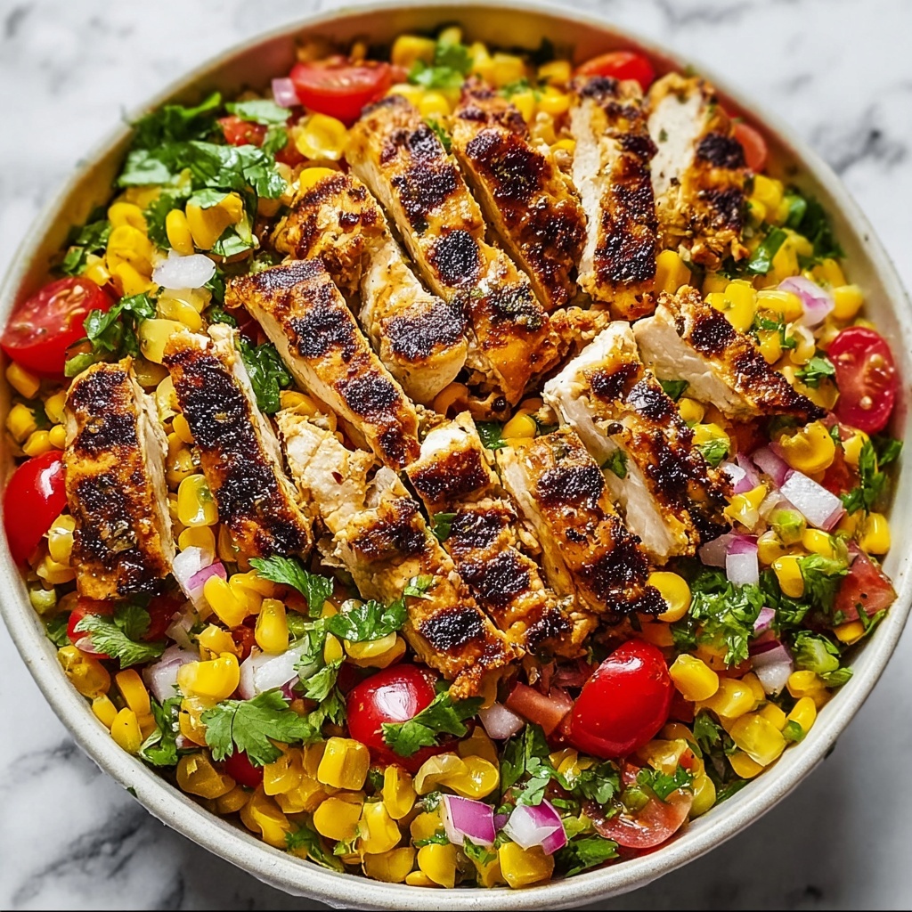Grilled Mexican Corn Chicken Salad Recipe - Recipe Image