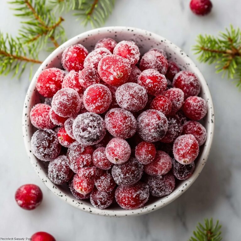 Sugared Cranberries for Festive Flavor Bliss Recipe