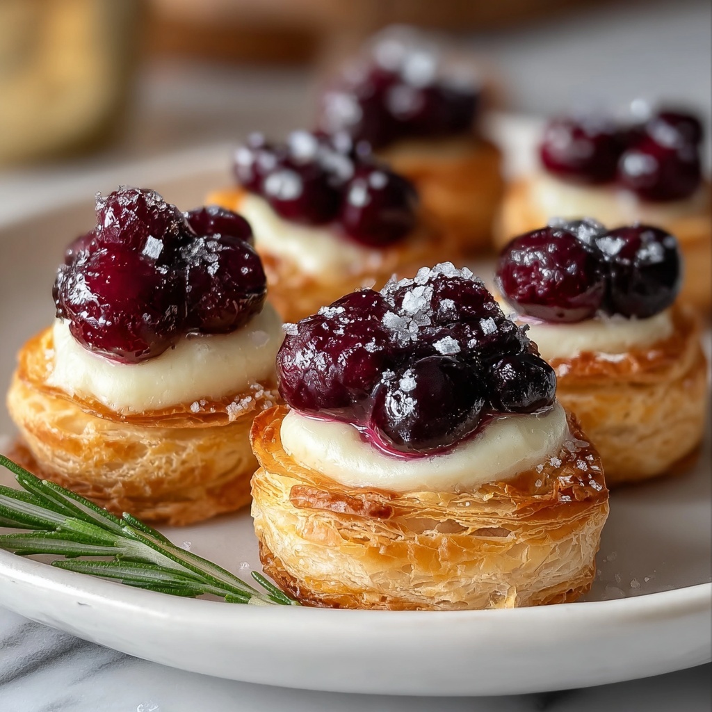 Brie & Cranberry Pastry Bites Recipe - Recipe Image