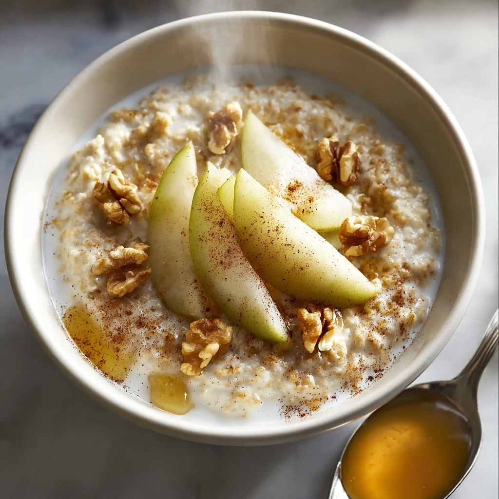 Pear Walnut Oatmeal Recipe - Recipe Image