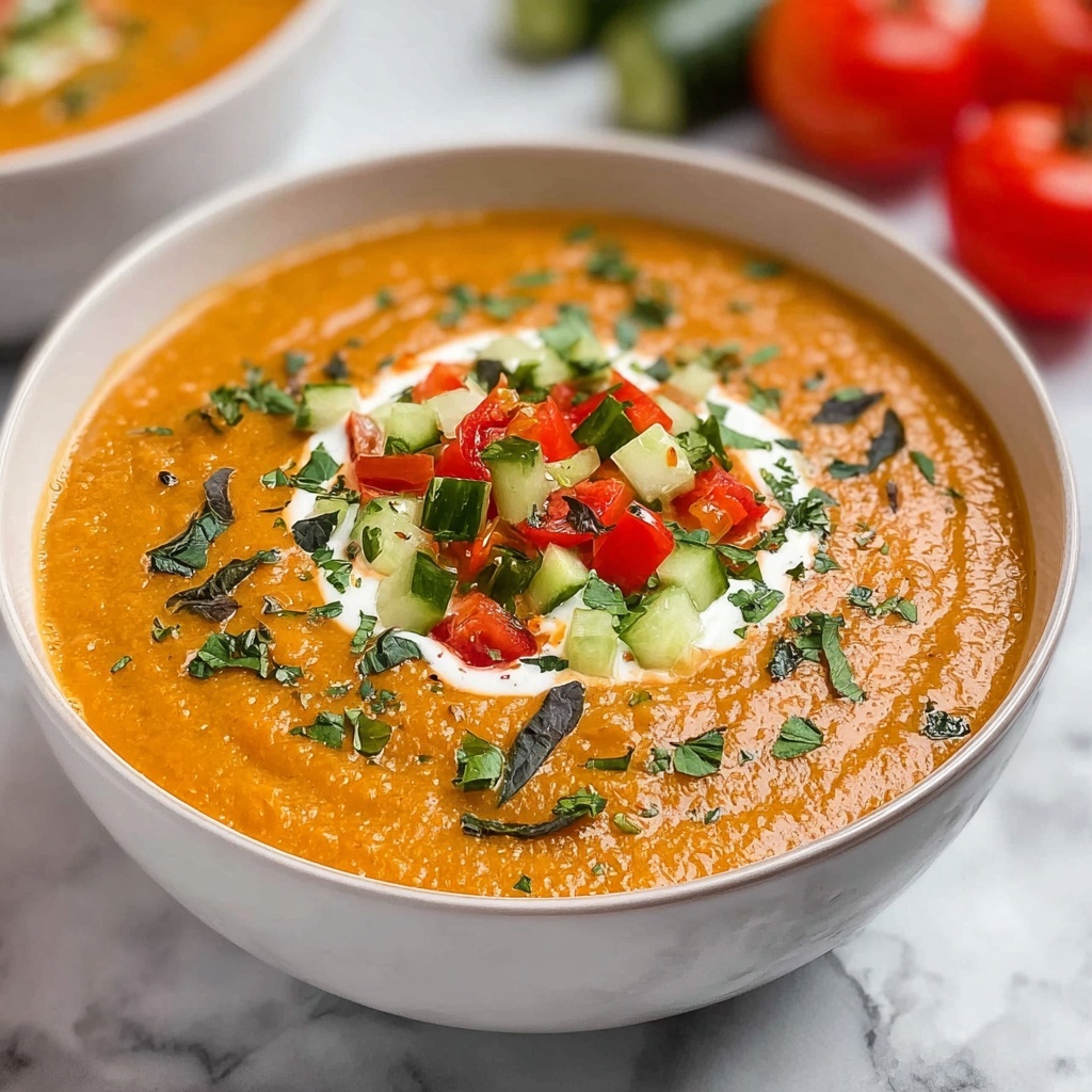 Tomato Cucumber Gazpacho Recipe - Recipe Image
