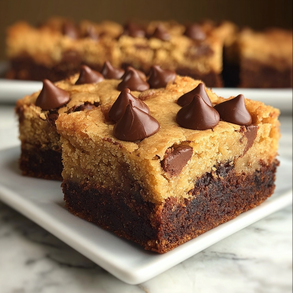 Cookie Dough Brownies Recipe - Recipe Image