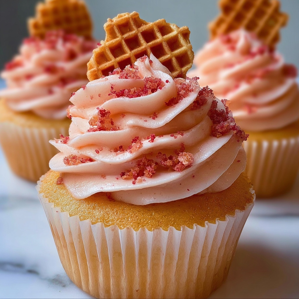 Strawberry Crunch Cupcakes: 5 Steps to Blissful Bites Recipe - Recipe Image