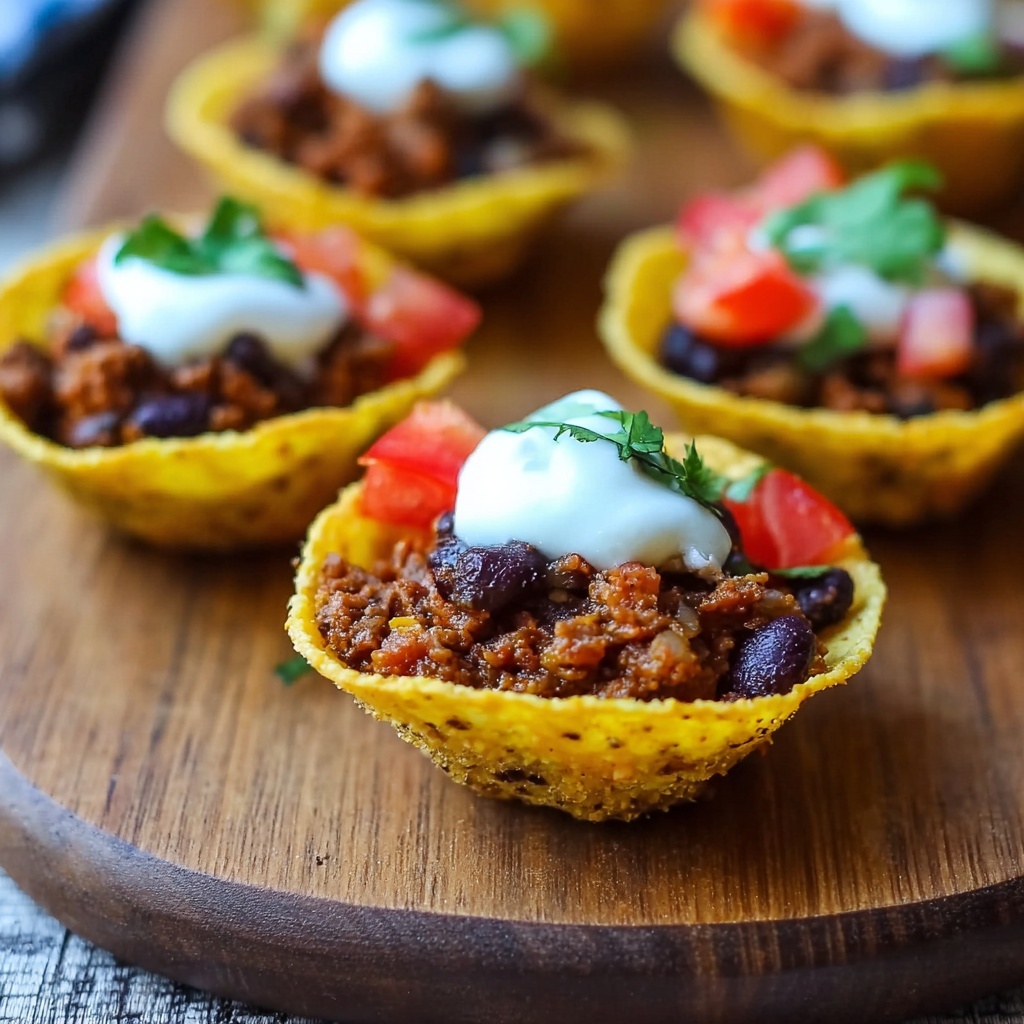 Red, White, and Blue Taco Bites Recipe - Recipe Image