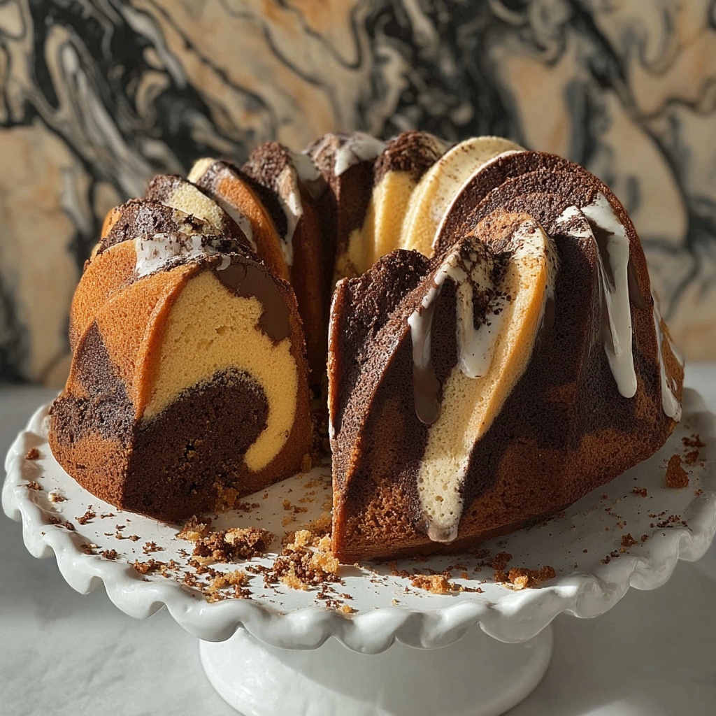Marble Bundt Cake Recipe - Recipe Image