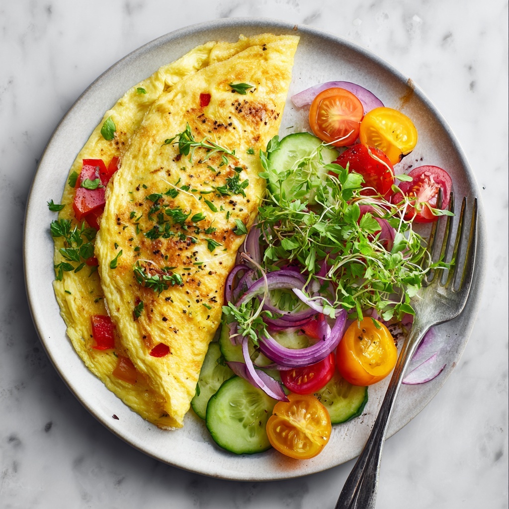 Vegetarian Omelette Recipe - Recipe Image