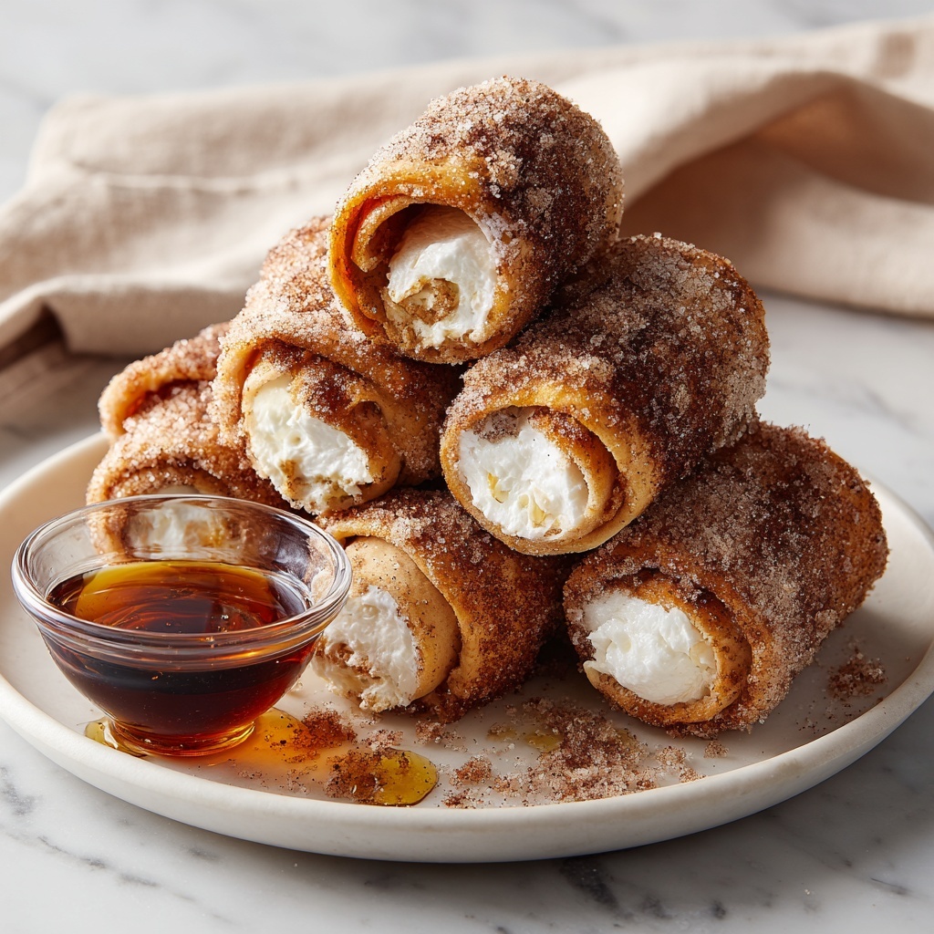 French Toast Roll-Ups with Cream Cheese Filling and Toppings Recipe - Recipe Image