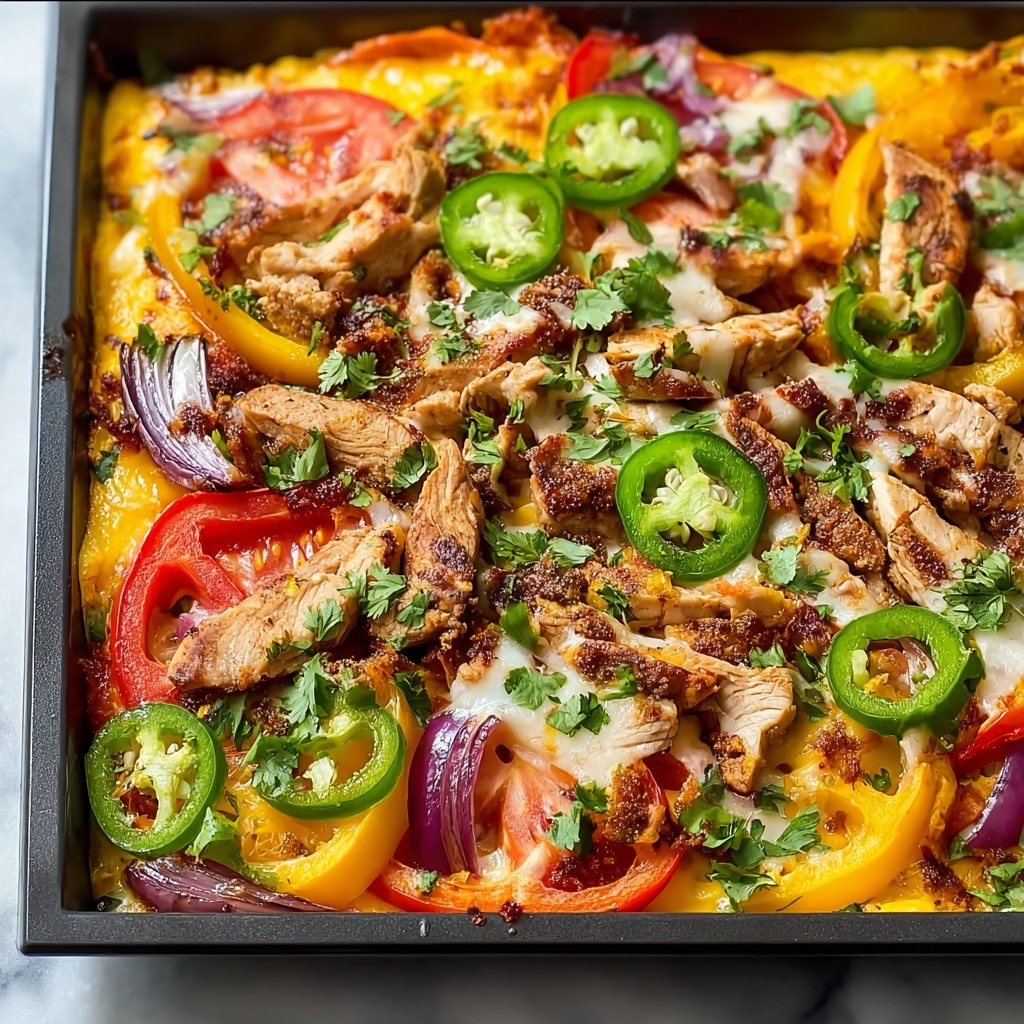 Sheet Pan Chicken Fajita Nachos for Easy Dinner Bliss Recipe - Recipe Image