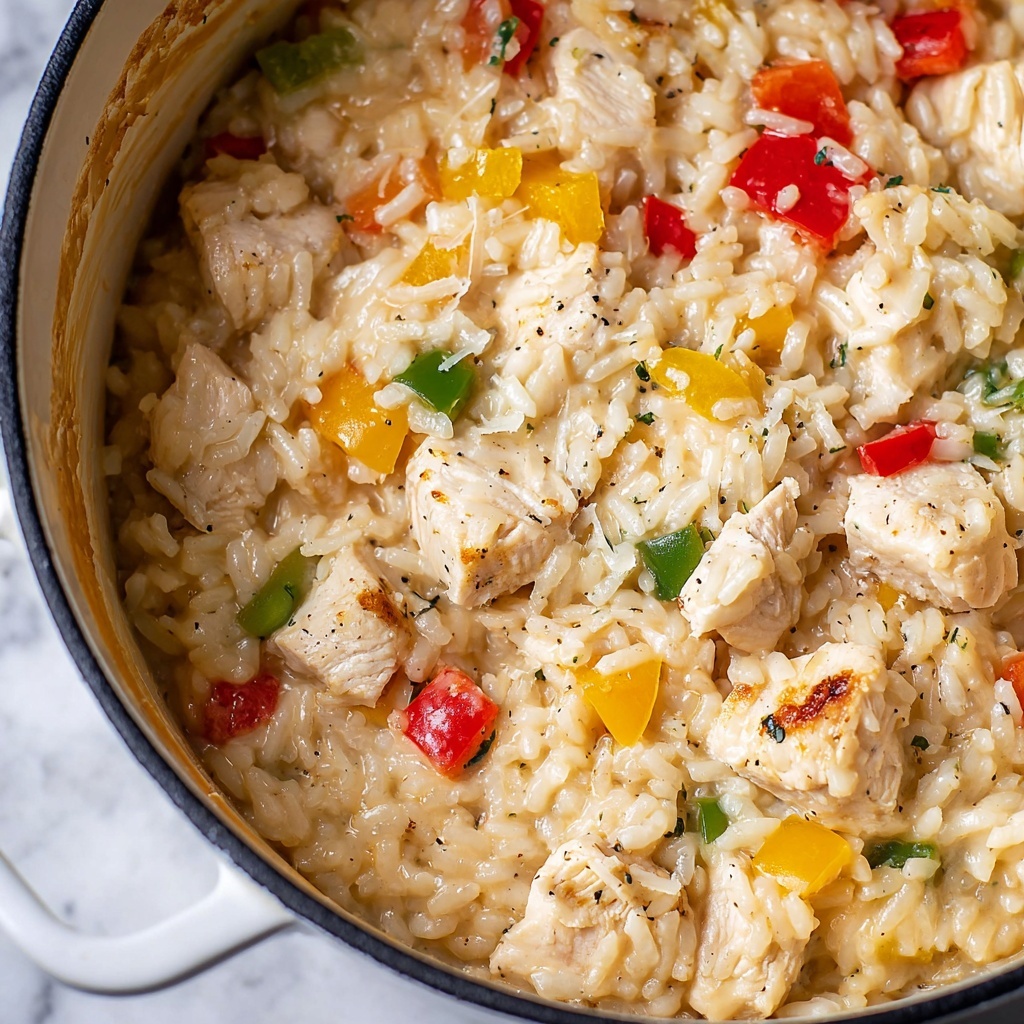 Chicken Red Bell Pepper Risotto Recipe - Recipe Image