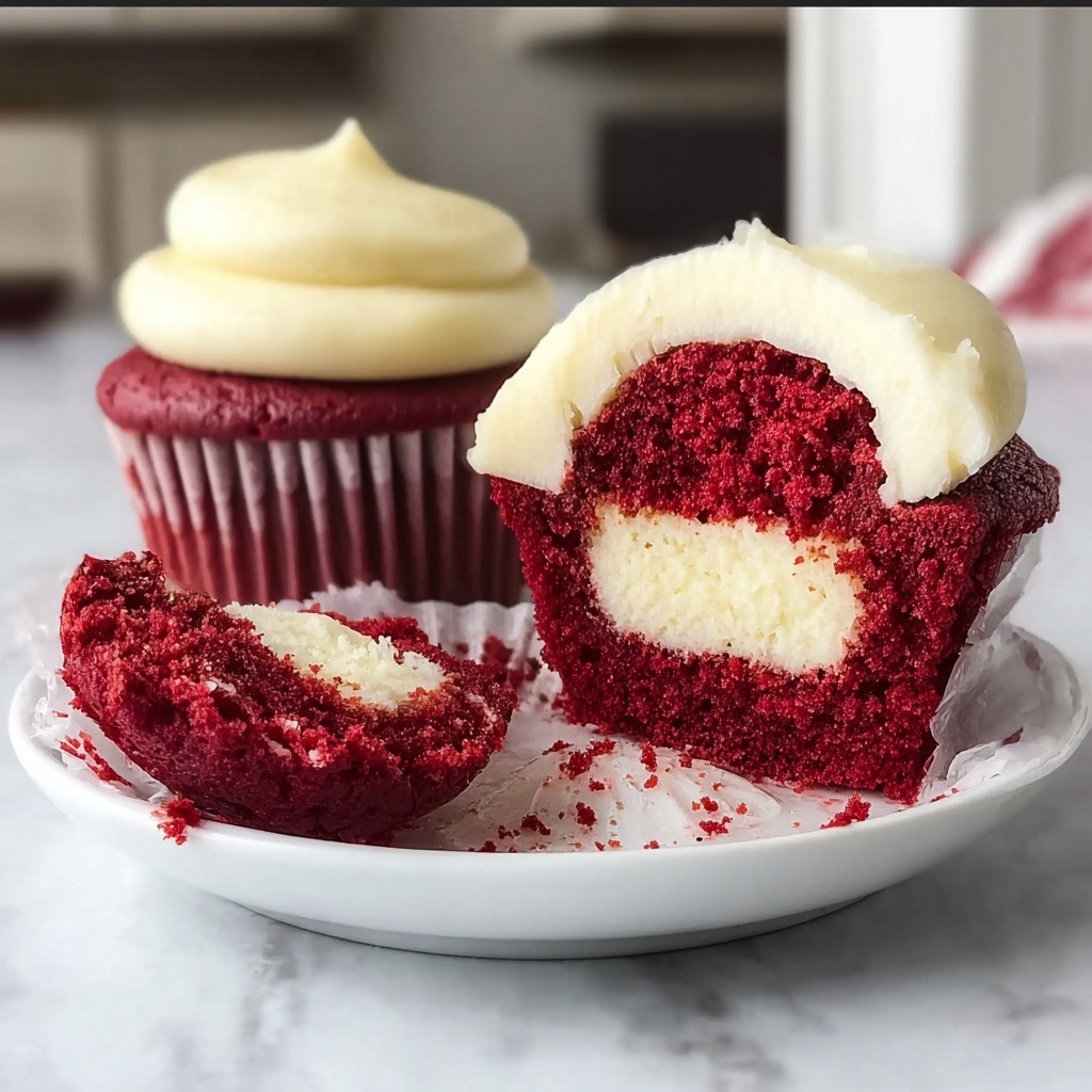 Red Velvet Cookie Cups Recipe - Recipe Image