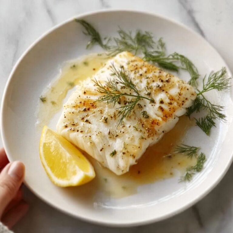 Baked Halibut with Lemon and Garlic Recipe