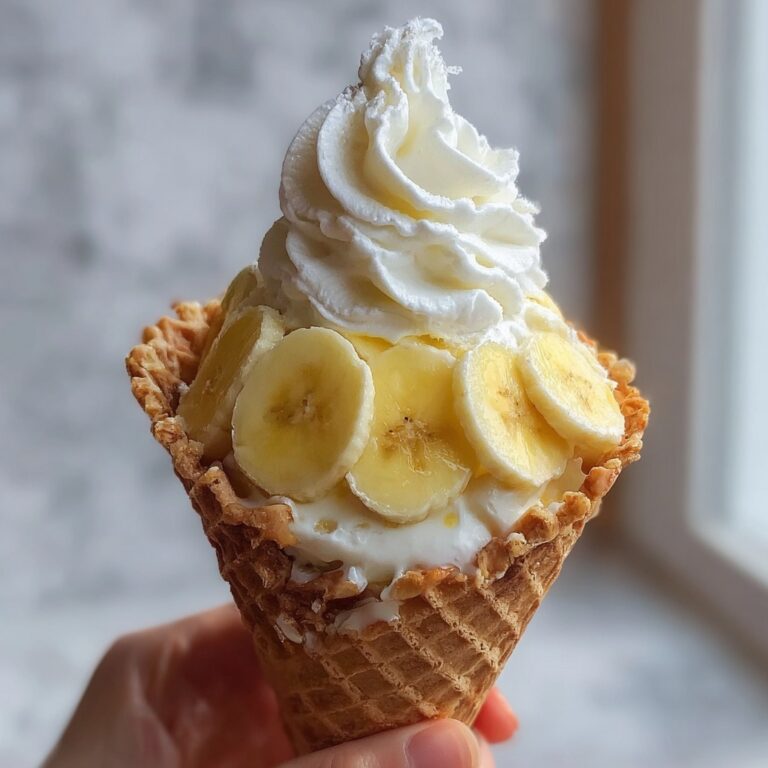Banana Pudding Cheesecake Cones Recipe