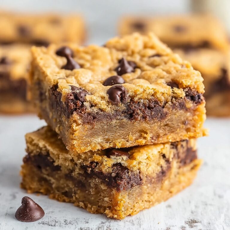 Easy Peanut Butter Chocolate Chip Bars Recipe