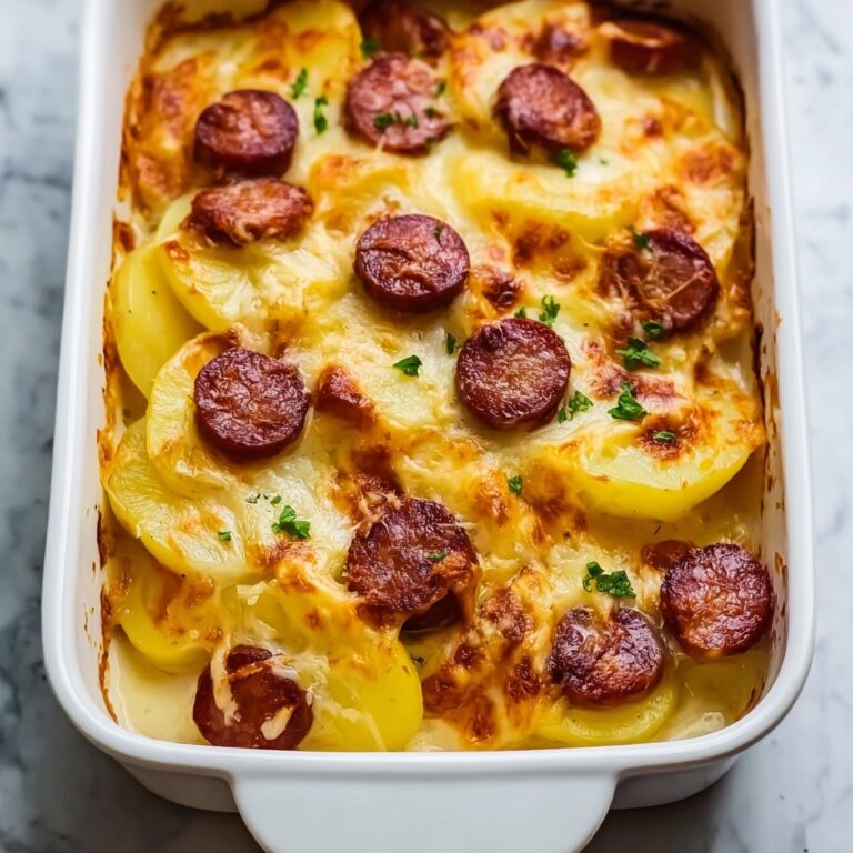 Cheesy Ranch Potatoes with Smoked Sausage Recipe