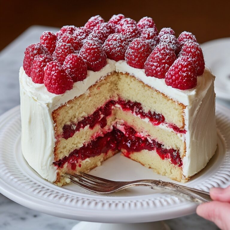 Irresistible White Chocolate Raspberry Cake Recipe