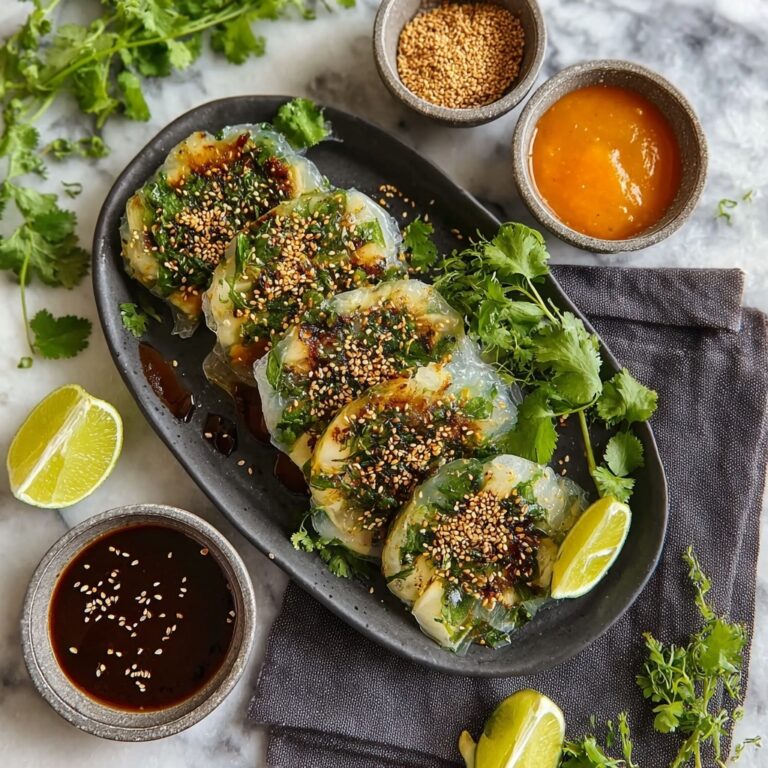 Crispy Rice Paper Snacks with Savory Soy Dipping Sauce Recipe