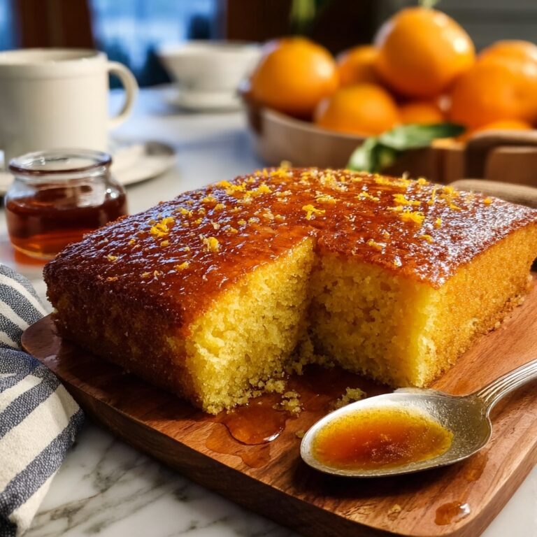 Turkish Revani Cake with Citrus Syrup Recipe