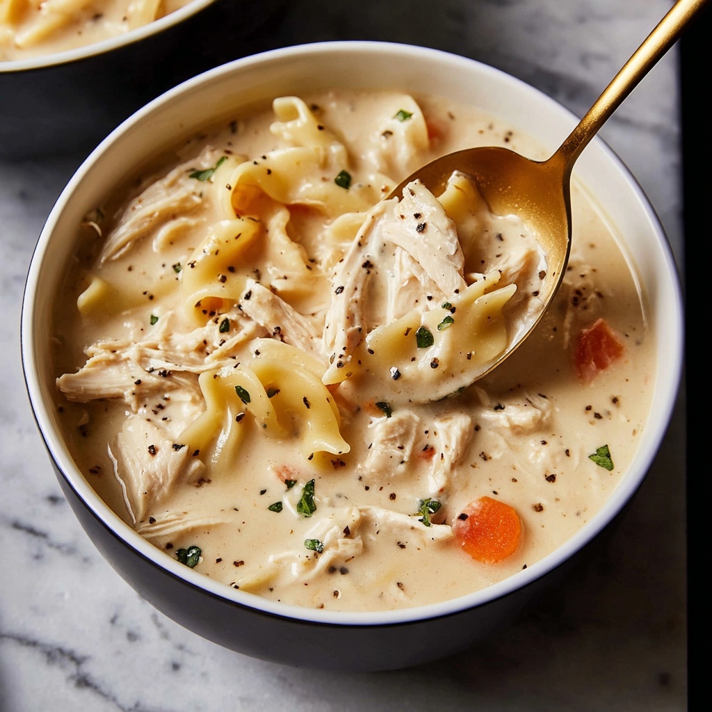 Creamy Chicken Alfredo Soup Recipe - Recipe Image