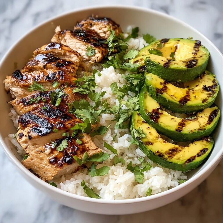 Honey Lime Chicken Avocado Rice Bowl Recipe
