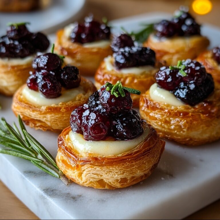 Brie & Cranberry Pastry Bites Recipe