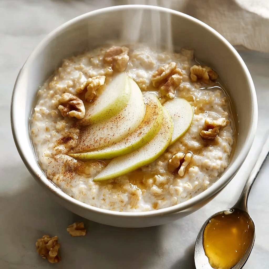 Pear Walnut Oatmeal Recipe - Recipe Image