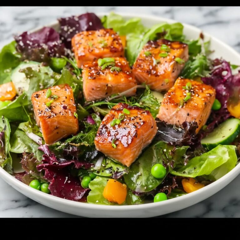 Asian Salmon Salad with Ginger Soy Dressing Recipe
