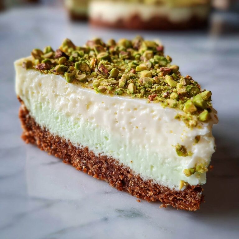 Heavenly Pistachio White Chocolate Cheesecake Bliss Recipe